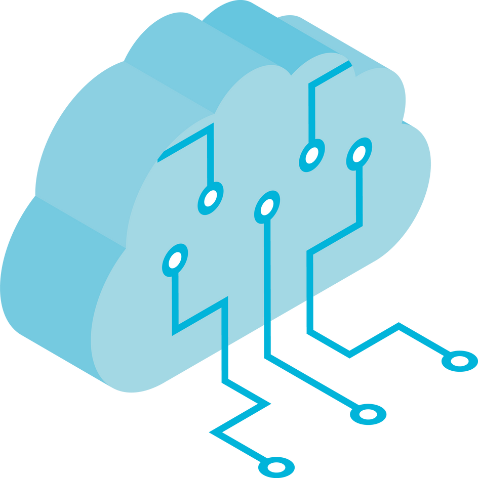 cloud data AI icon